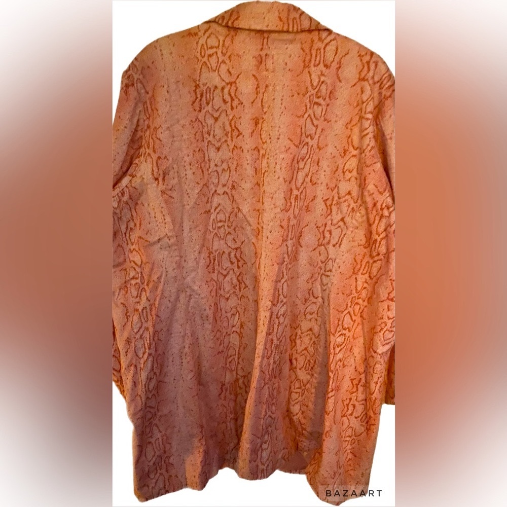 Dialogue Jacket, Snake, Animal Print, Sz 28, 4X, Lined, Trench coat, Feminine - Picture 10 of 12
